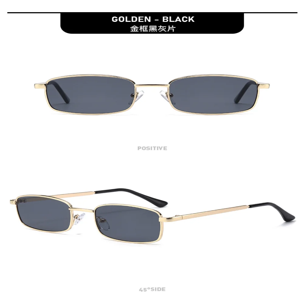 KLASSNUM Neue kleine Metall-Sonnenbrillen für Damen und Herren, trendige Retro-Brillen mit quadratischen und runden Rahmen, UV400-Brillen, Großhandel – Detail 15