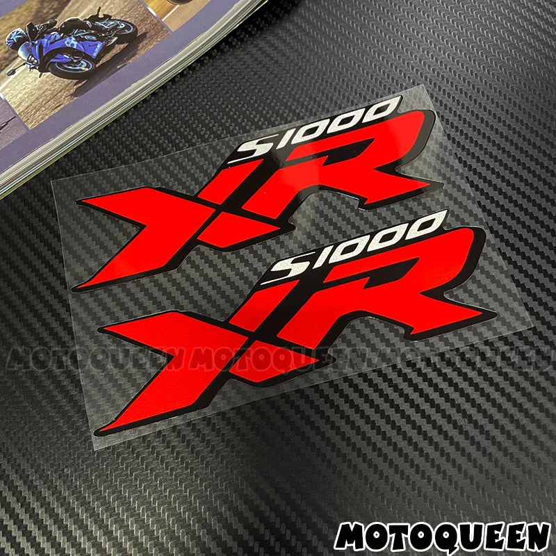 For BMW S1000XR S1000 XR 2X Motorcycle Fairing Body Tank Pad Side Emblem Logo Decoration Reflective Waterproof Decals Stickers
