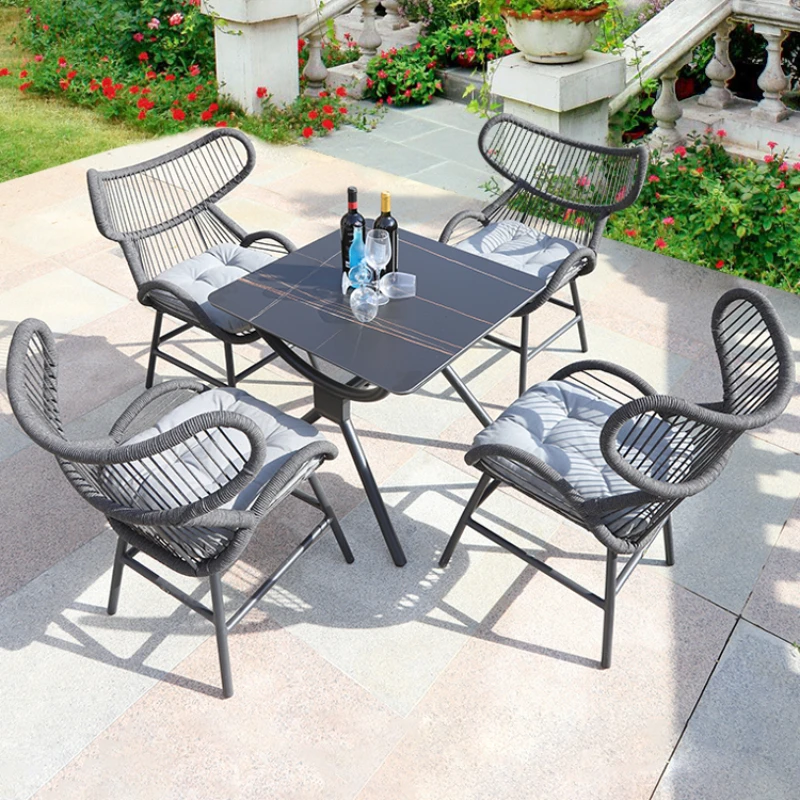 

Outdoor tables, chairs, courtyard villas, gardens, rock tables, terraces, leisure outdoor rattan chairs, balcony tables