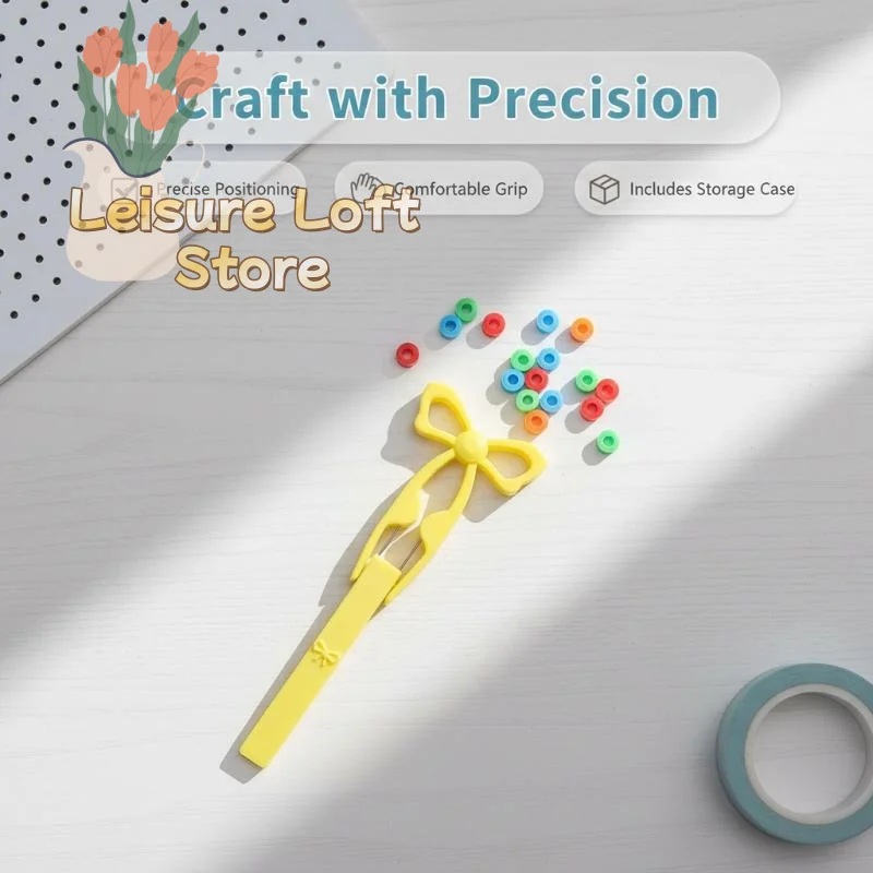 Pince à double aiguille pour perles Perler, outil ergonomique multifonctionnel pour le tri et l'assemblage de perles artisanales DIY