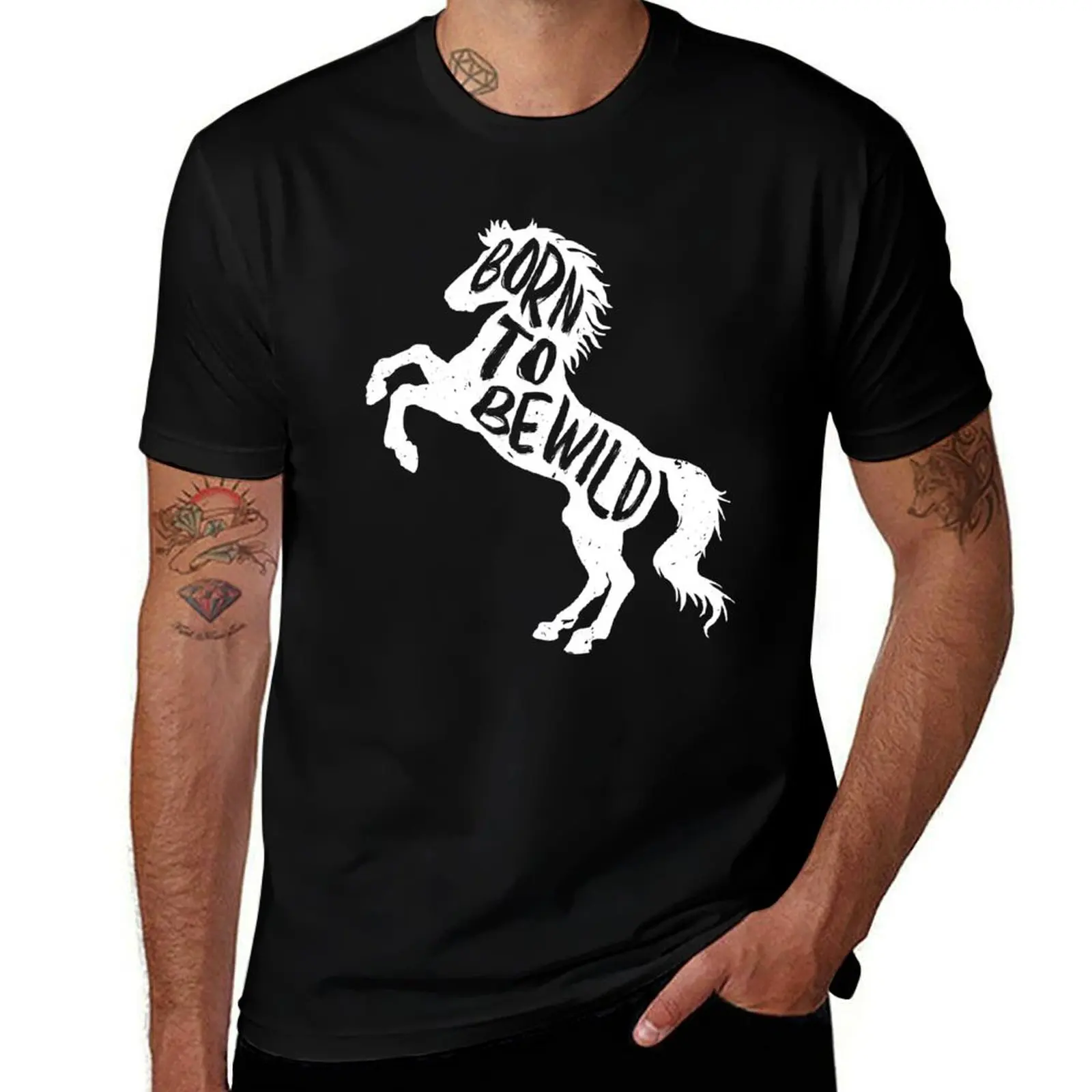 

men shirt man T-Shirt t cotton tshirt oversize T-Shirt t shirts 100% horse