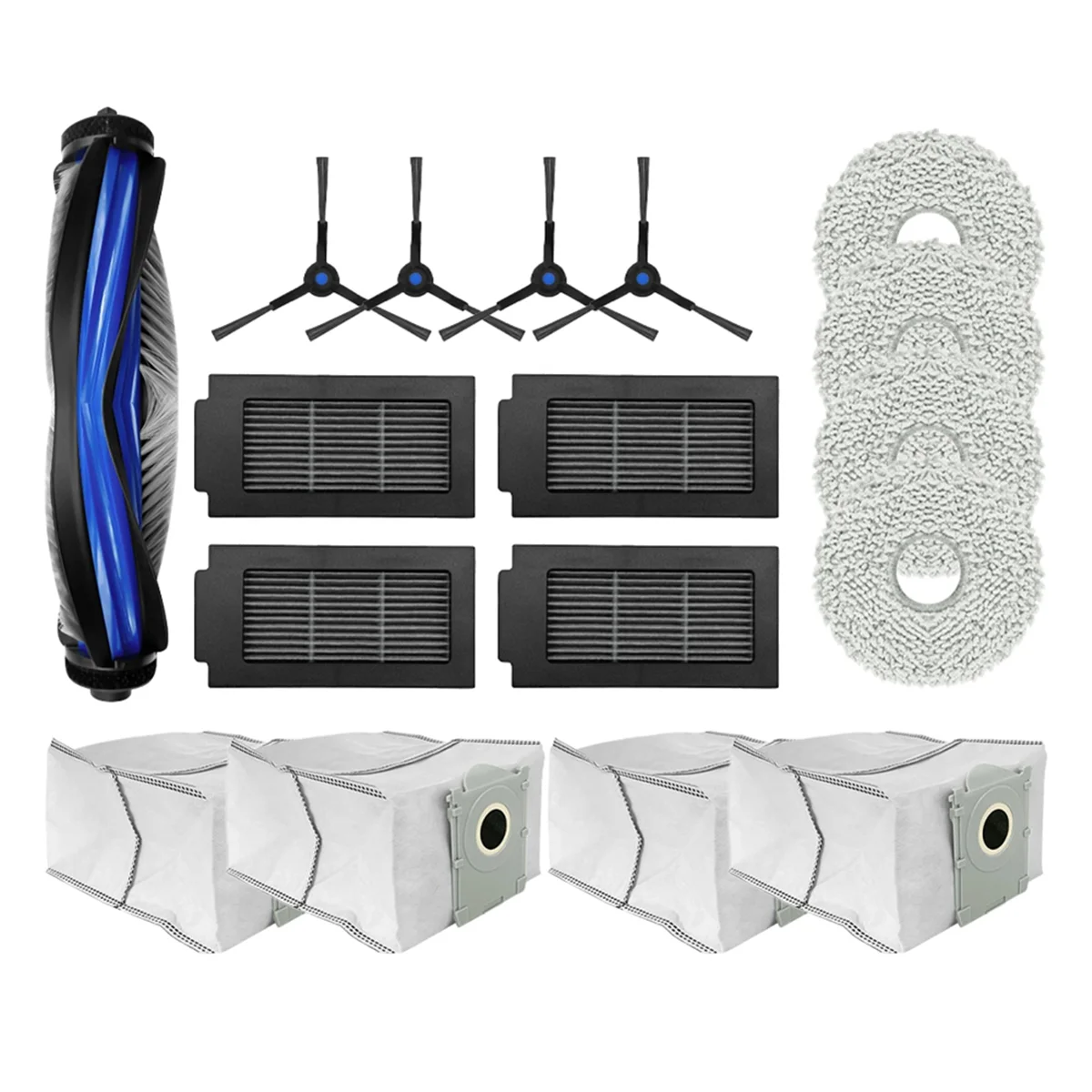 ABKR для ECOVACS DEBOT T50 PRO OMNI запасные части, аксессуары, основная боковая щетка, фильтр Hepa, швабра, тканевый мешок для пыли