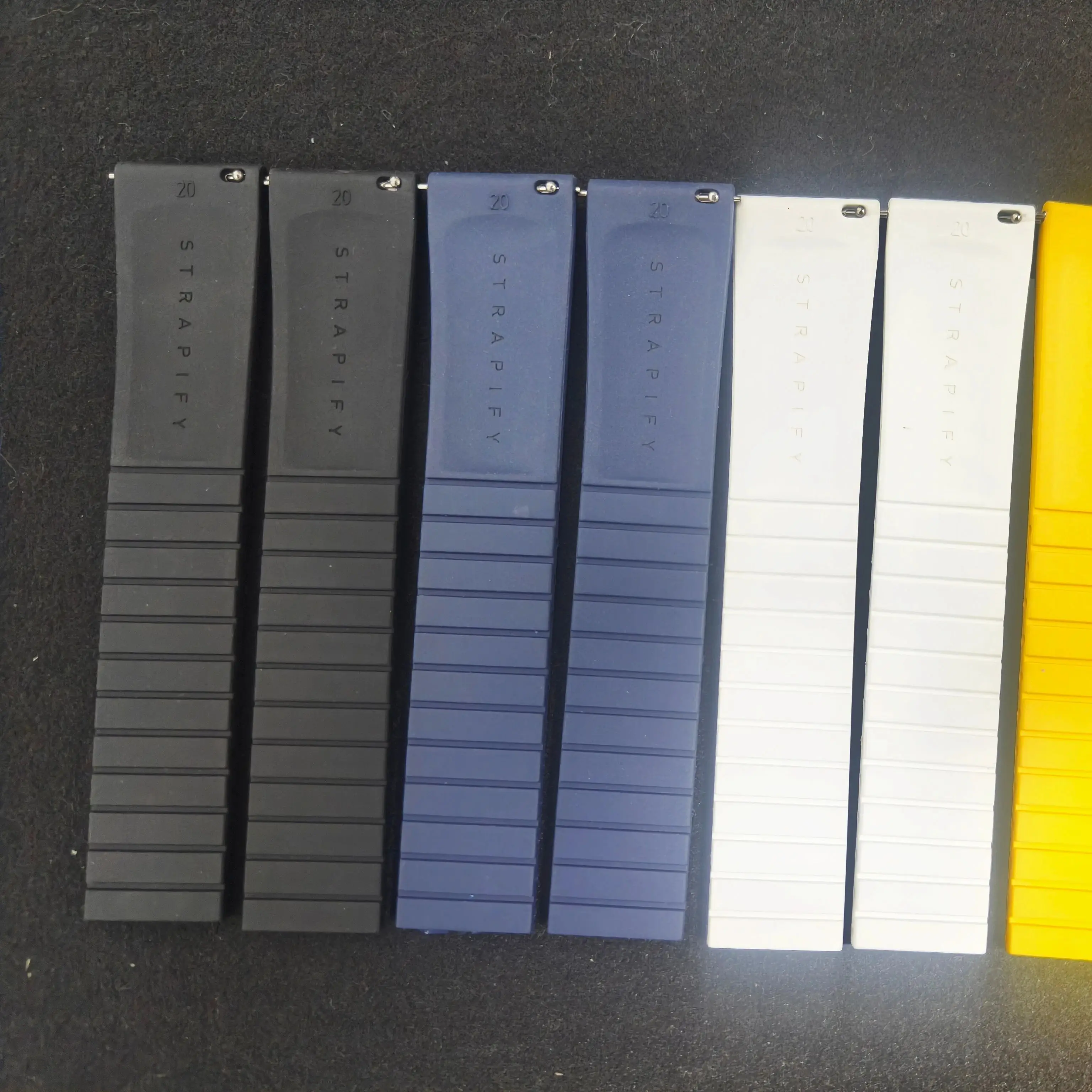 Cinturino per orologio in gomma FKM da 20 mm super vendita adatto per Rolex Daytona Omega Longines Grand Seiko taglio a sgancio rapido su misura