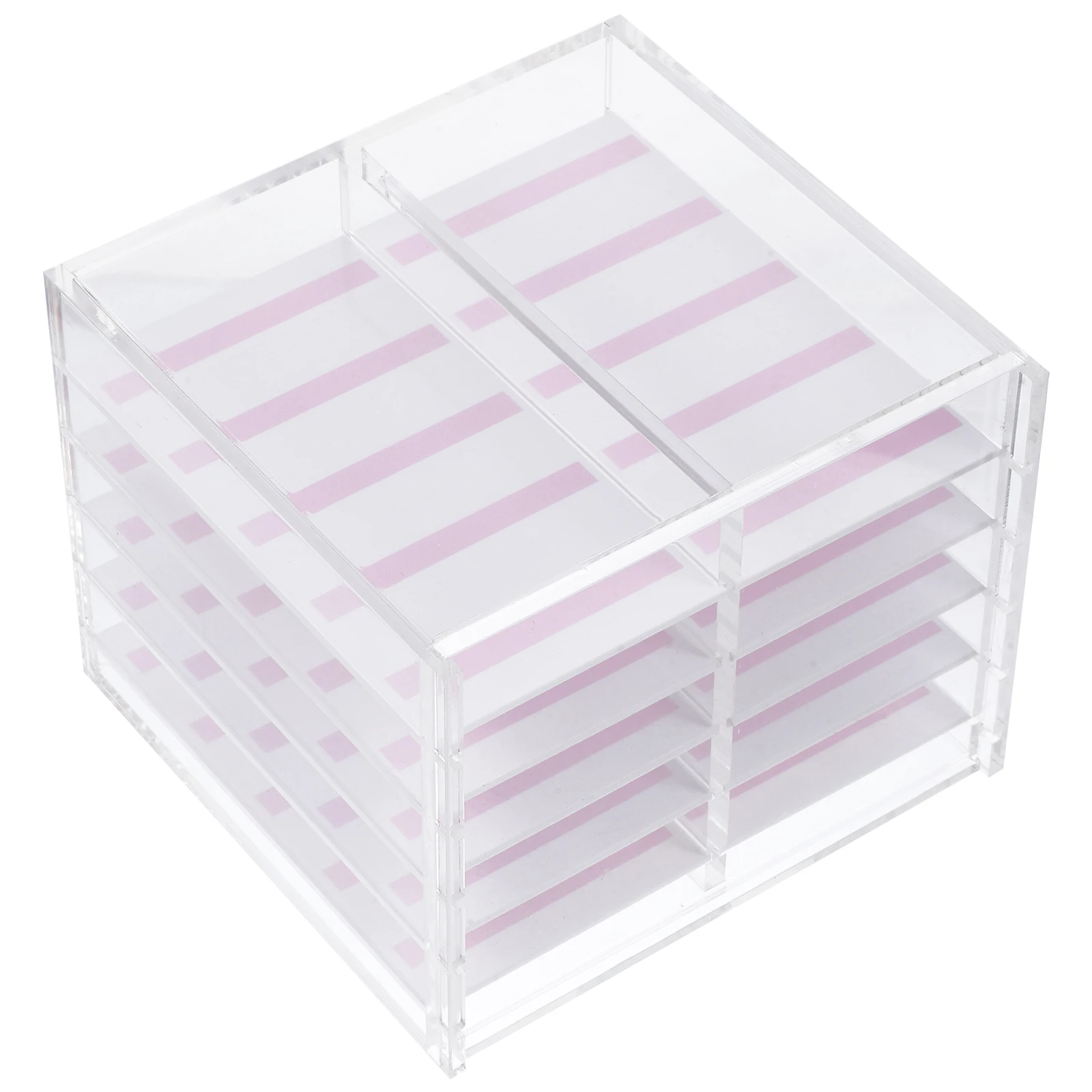 

5 Layers Acrylic Nail Storage Box Multi Tier Fake Nails Organizer Container Display Case for Accessory Holder