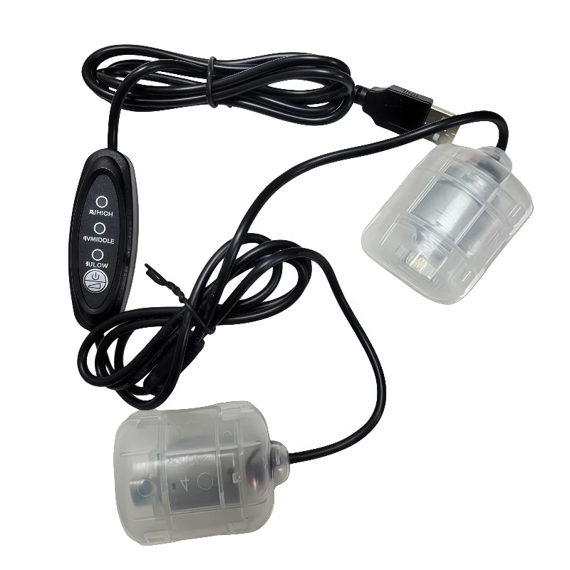 R260 Single/double vibrator head 4200rpm DC5V 3 gear speed regulating motor USB massage belt cushion chair vibration motor DIY