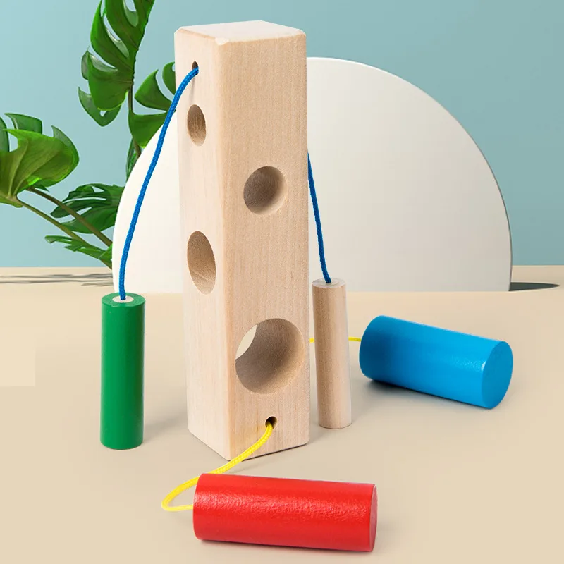Educational Learning Toys for Kids 2 to 4 Years Old Stringing Game Montessori Activities Hand-eye Coordination Fine Motor Skill