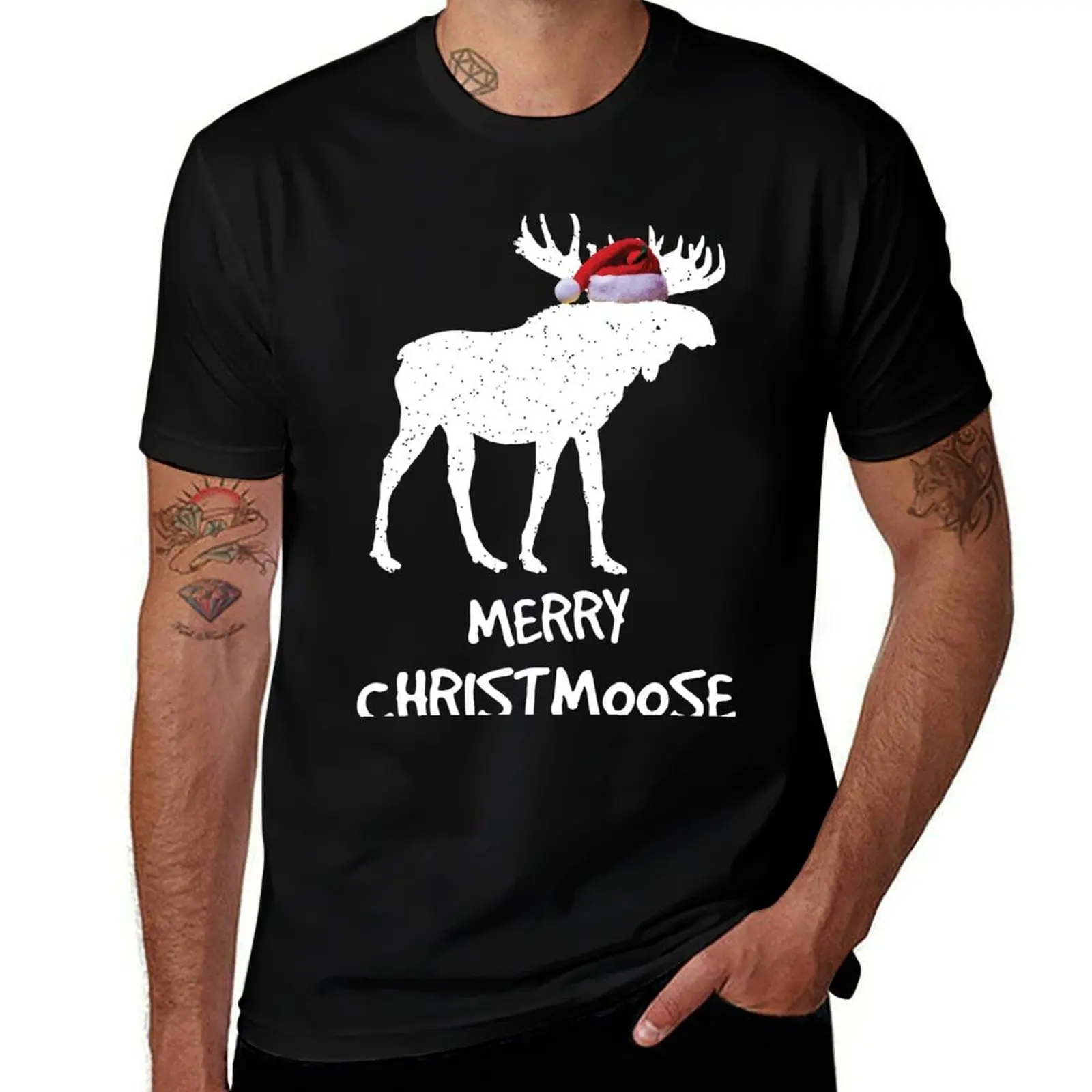 

Gifts Moose Moose graphic T-Shirt Tshirt Merry Love I Lovers for PJ man t shirts Christmoose!