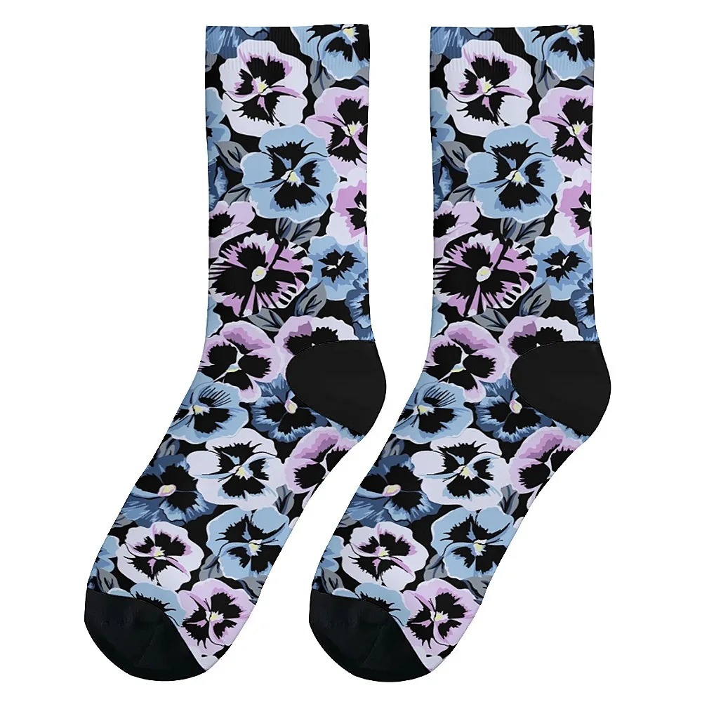 Новинка универсальных носков Kafube с цветочным узором, модный и милый универсальный стиль, дышащий и теплый идеальный подарок