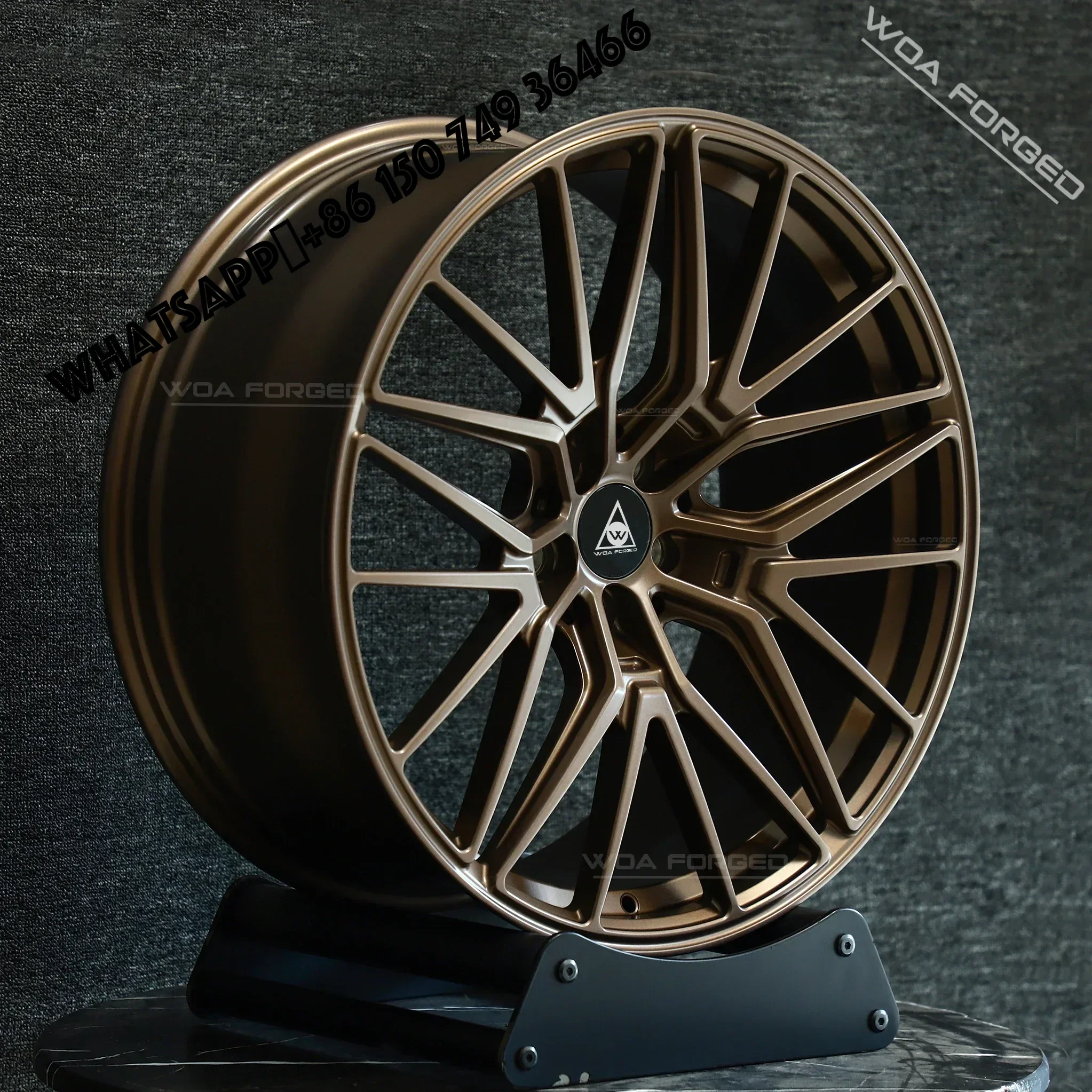 

6061-T6 Customized 35mm Deep Dish Forged Aluminum Wheels Lightweight Stylish Smoky Sports Design New Passenger Car Wheel