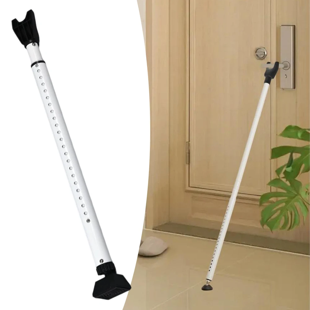 

For Front Doors Adjustable Security Bar Front Door Security Bar Safety Measures Color White Deterrent Against Forced Entry