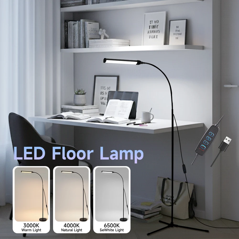 調光可能な-led-フロアランプ寝室のベッドサイドランプスマート-led-スタンドフロアライト屋内三色読書照明研究リビングルーム用