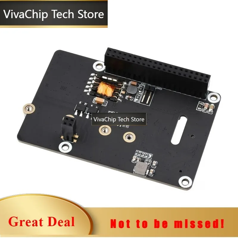VivaChip TechPoE M.2 HAT+ (B) Adapter with PoE Function (B) for Raspberry Pi 5, Supports NVMe Protocol M.2 Solid State Drive, Hi