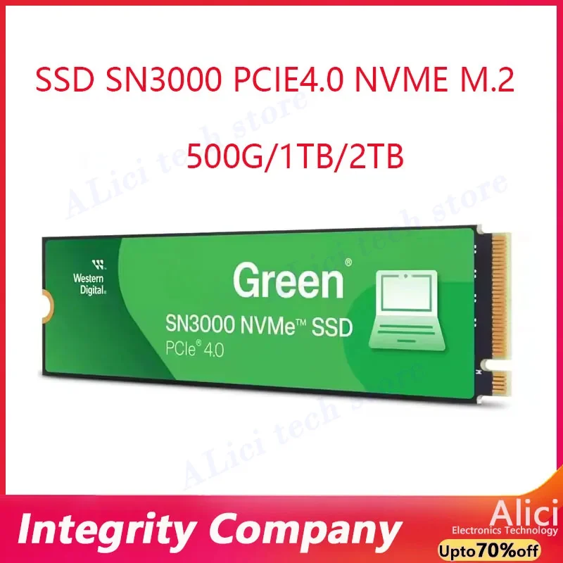 

Зеленый SN3000 500 ГБ 1 ТБ 2 ТБ NVMe M.2 SSD PCIe 4.0 2280 5000 Мбит/с SSD для ПК Ноутбук PS5 Портативный компьютер Мини