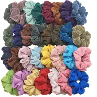 20/30/40PCS Girls Sparkly Sequins Scrunchies for Hair Elastic Scrunchy Ties Ropes Ponytail Holders Rubber Bands Glitter Bling - Image 3