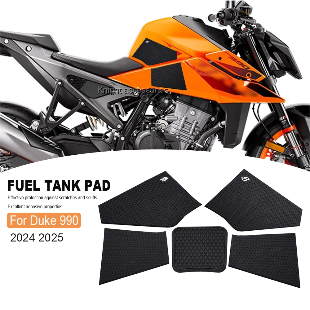 

For Duke990 990 Duke 990 duke 990 2024 2025 Motorcycle Fuel Tank Pad Anti-Slip Side Stickers Waterproof Rubber Decal