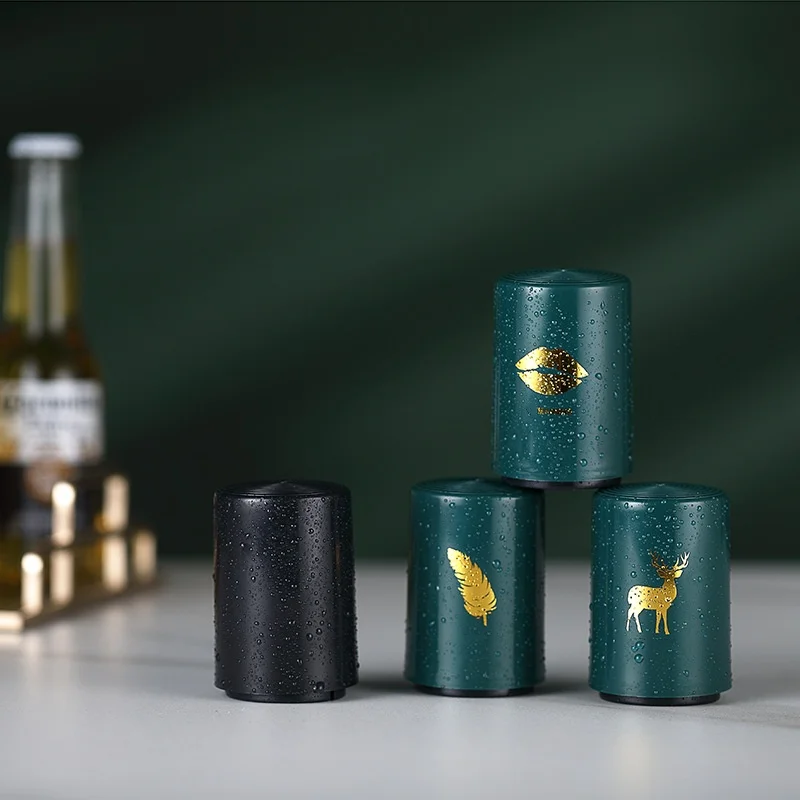 Abridor de botellas de cerveza automático magnético creativo, tapa de prensa de cocina, abridor de botellas de acero inoxidable, herramientas, aparatos de Bar portátiles