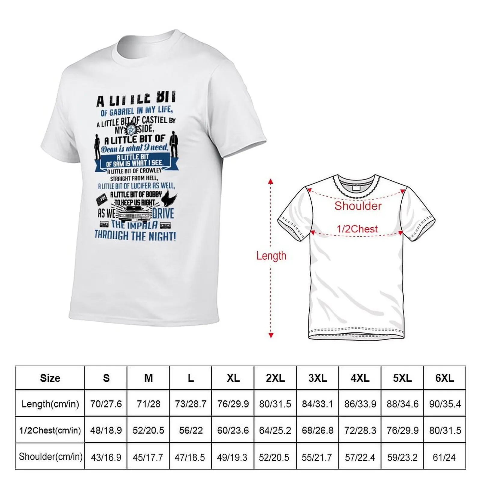 A little bit... T-Shirt plain anime clothes mens cotton t shirts