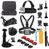 Action Camera Accessories Kit for Go Pro Hero 13 12 11 10 9 8 7 6 5 4 Black Mount for DJI Insta360 for Sjcam Action Camera