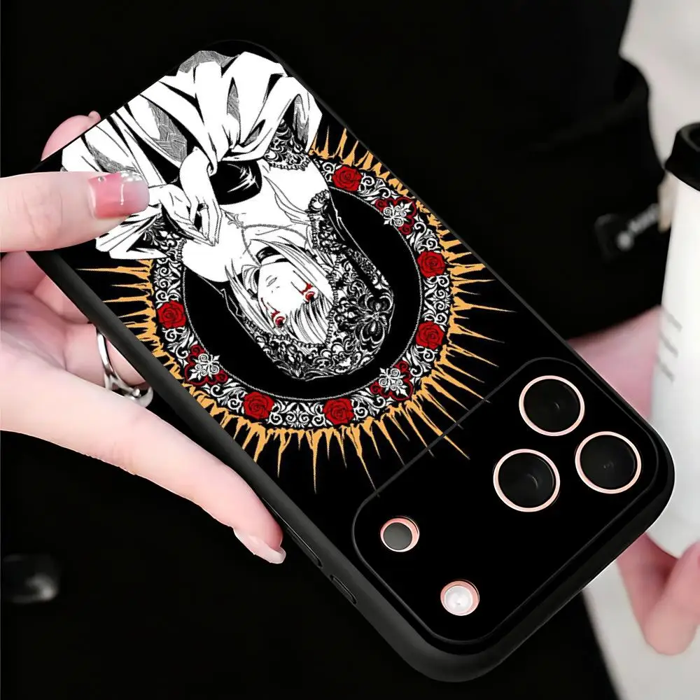 Fashion Anime DeaTh Note Phone Case For iPhone 18 17 16 15 14 13 12 X XR XS Plus Mini Pro Max Soft black Shockproof Cover