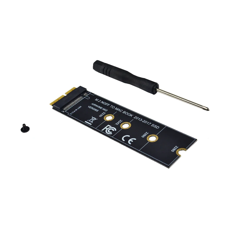 Connecteurs d'adaptateur SSD M2 vers SSD pour ordinateur portable Apple, Air 2013, 2014, 2015, 2016, 2017, clé M.2 M, Pcie Tage, Ngff