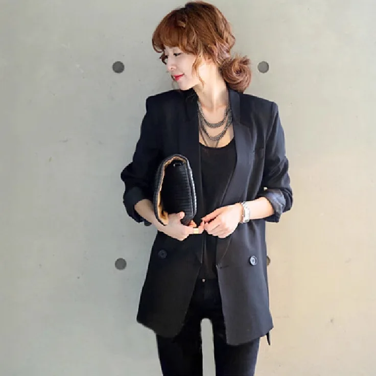 春秋の女性用スリムフィットロングスリーブジャケット、ドンダゲートスリープロフェッショナルOL、大きいサイズ、小さいサイズ、西洋風スーツコート