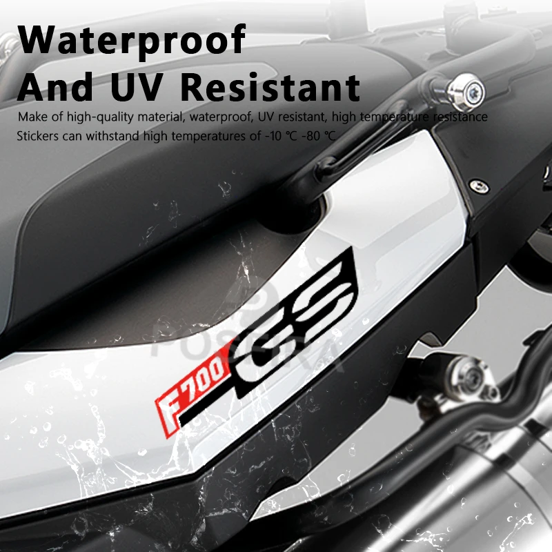 POSFIRA Motorcycle Sticker Waterproof Bike Decal for BMW F700 F 700 GS F700GS Accessories 2012-2018 2017 2016 Motorbike Stickers - Image 4