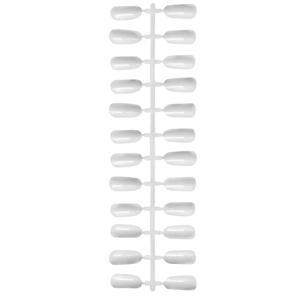 

240 шт., белые советы, цветной дисплей для карточек, ложные инструменты с полным покрытием для практики дизайна ногтей, гель из стекловолокна, французские наращивания, использование в салоне