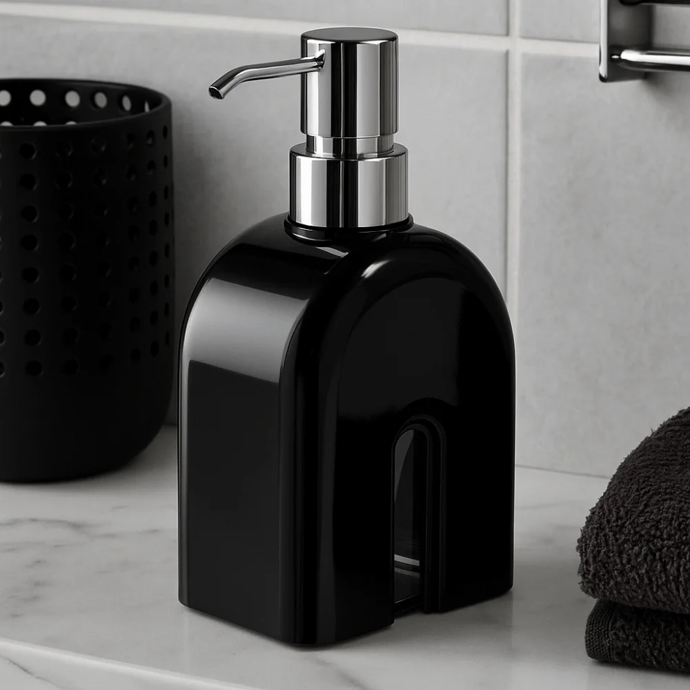 Multifunctional Plastic Shower Gel Shampoo Bubbler 400ml Refillable Hand Wash Bubbler Pump Style Empty Soap Dispenser Hotel