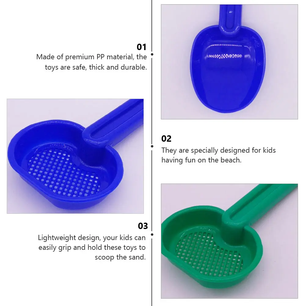 8 Pcs 모래 삽 굴착 도구 해변 장난감 야외 국자 Pp 플라스틱 어린이 여행 장난감