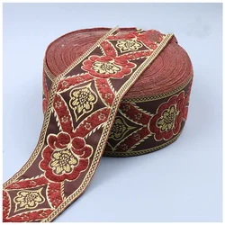 Flower Jacquard Ribbon Webbing, DIY Trim, 1 Yards