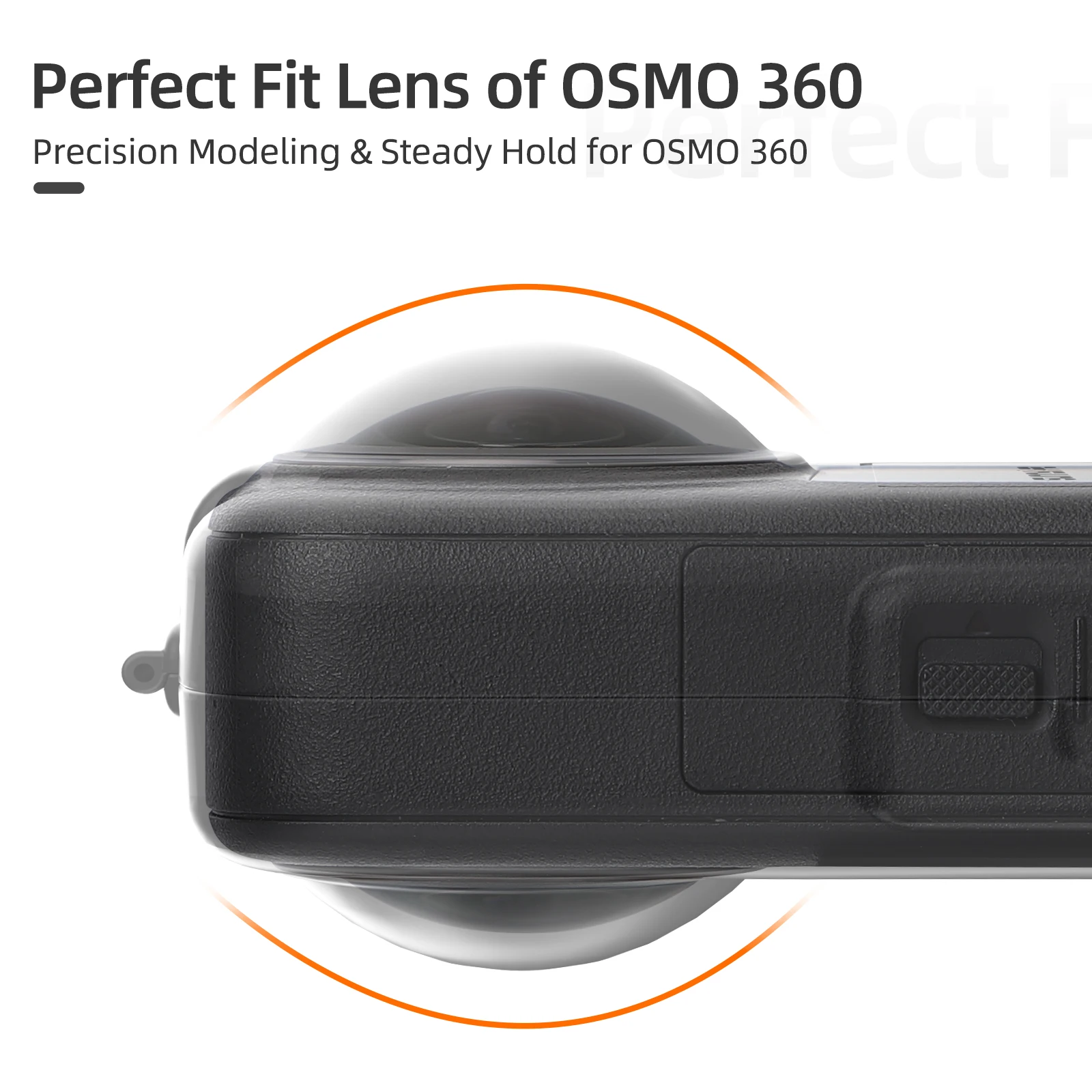 Sunnylife Half-open design Storage Case shell for DJI OSMO 360 Camera full-range protective lens & screen box directly attached