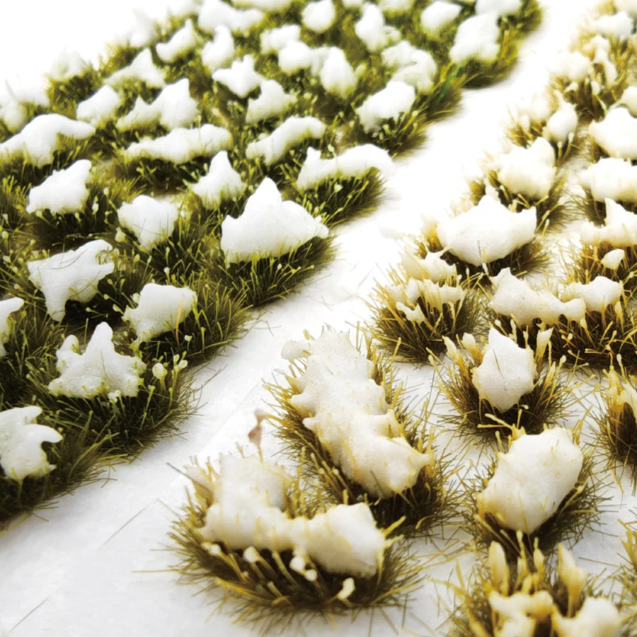 Wysokość 5-7mm Miniaturowy pęczek zimnej trawy - modelowanie DIY / układ pociągu kolejowego / sceneria wojennej / krajobraz wojskowy / zestawy dioram