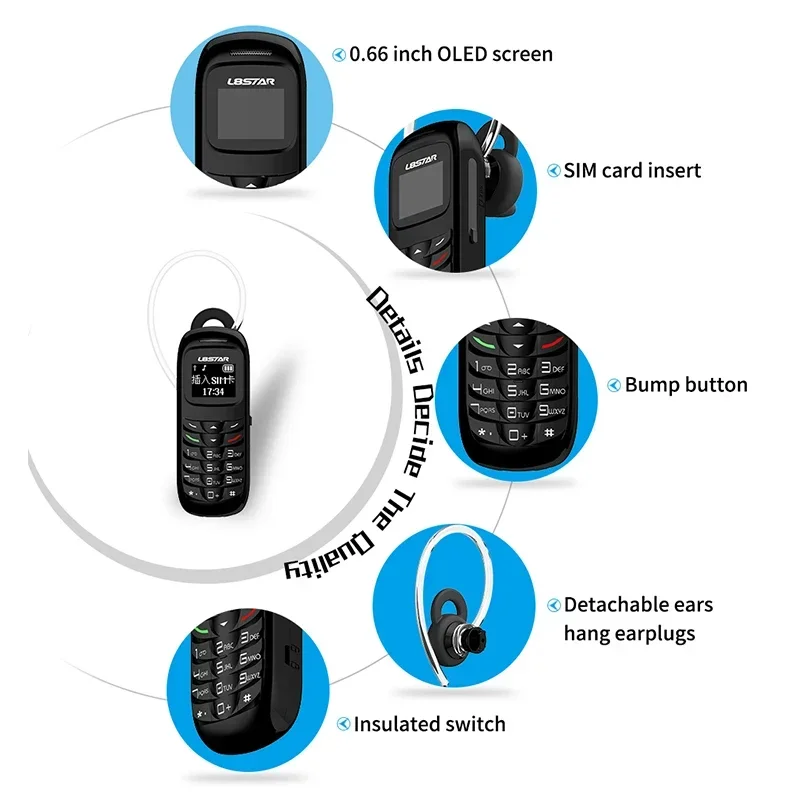 UNIWA BM70 DUOS 2G GSM Mini Phone 1.77 