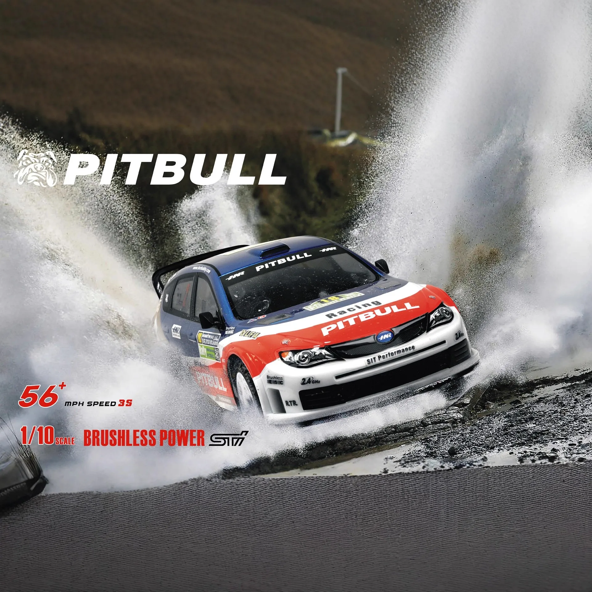 

HNR H9804SR Remote Control 1/10 Electric Four-Wheel Drive High-Speed Cross-Country Pulling Car RC Model Pitbull Toy Car Boy Gift