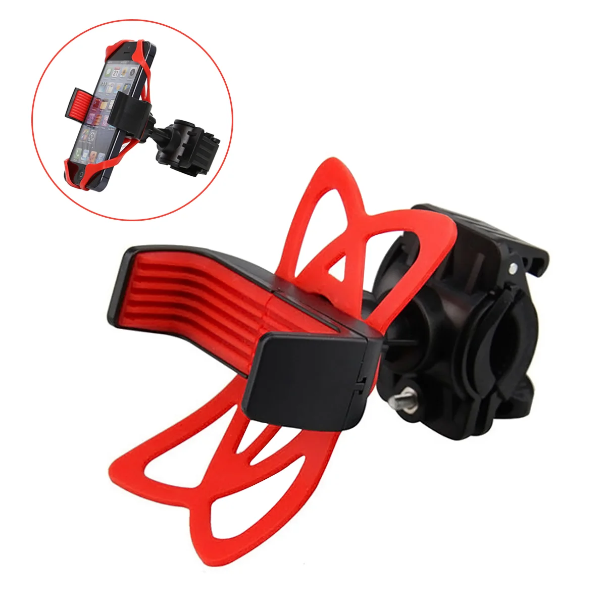 

Universal Motorcycle Mountain Bike Bicycle Mount Holder Handlebar Phone Support for Cell Phone GPS