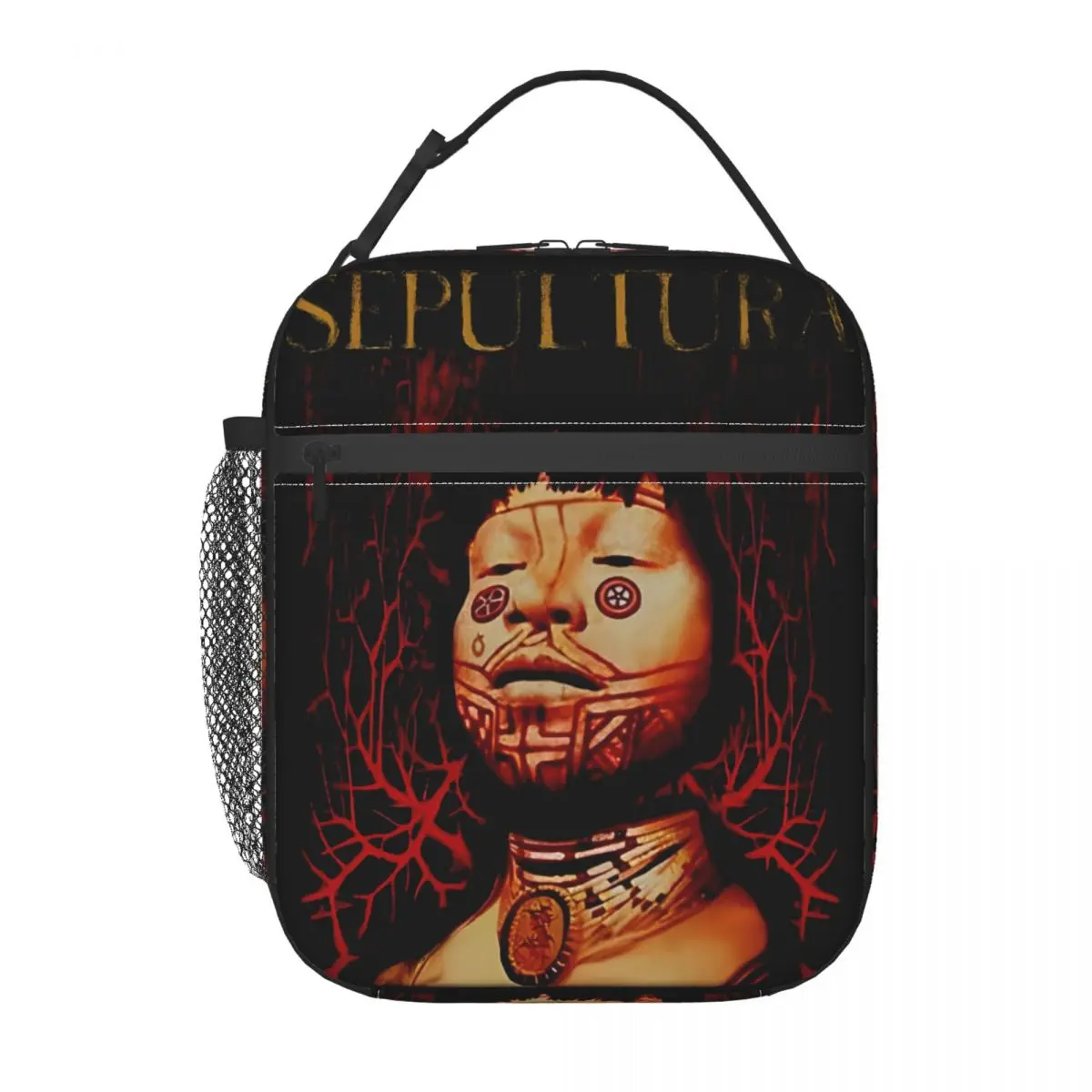 Sepultura-Band Rock Punk Metal Lunch Bag Isolado para Viagem, Food Box, Refrigerador Reutilizável, Lancheiras Térmicas, Acessórios Musicais