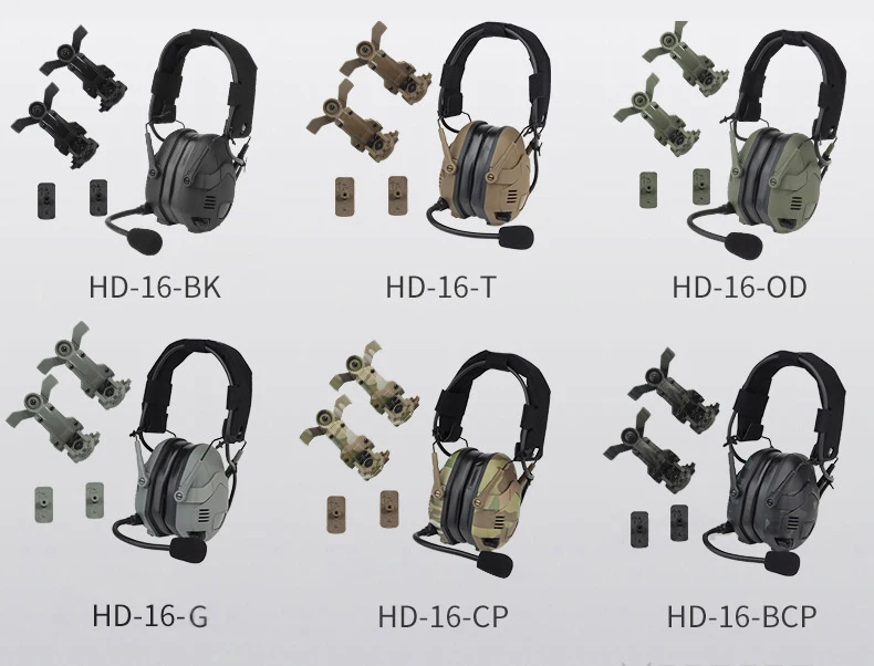 Noise Reduction Tactical Bluetooth Headset OPS Core ARC Wendy M-LOK Helmet Hunting Shooting Tuning Noise Cancelling Headphones