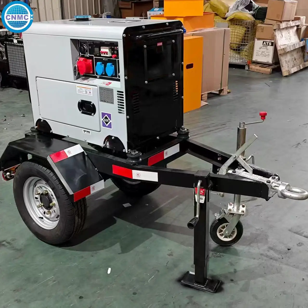 Trailer Type 6KW 7.5KW 9KW Silent Diesel Generators 110V 220V 380V Electricity Generator Generators for Home Electricity
