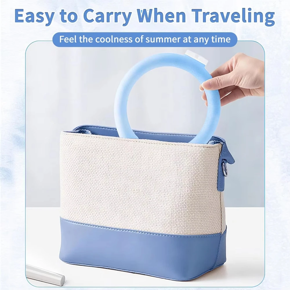 Summer Outdoor Cooling Neck Ring Running Portable Outdoor Sports Cooling Accessories Hands Free Gel Prevention Ice Neck Ring 1pc