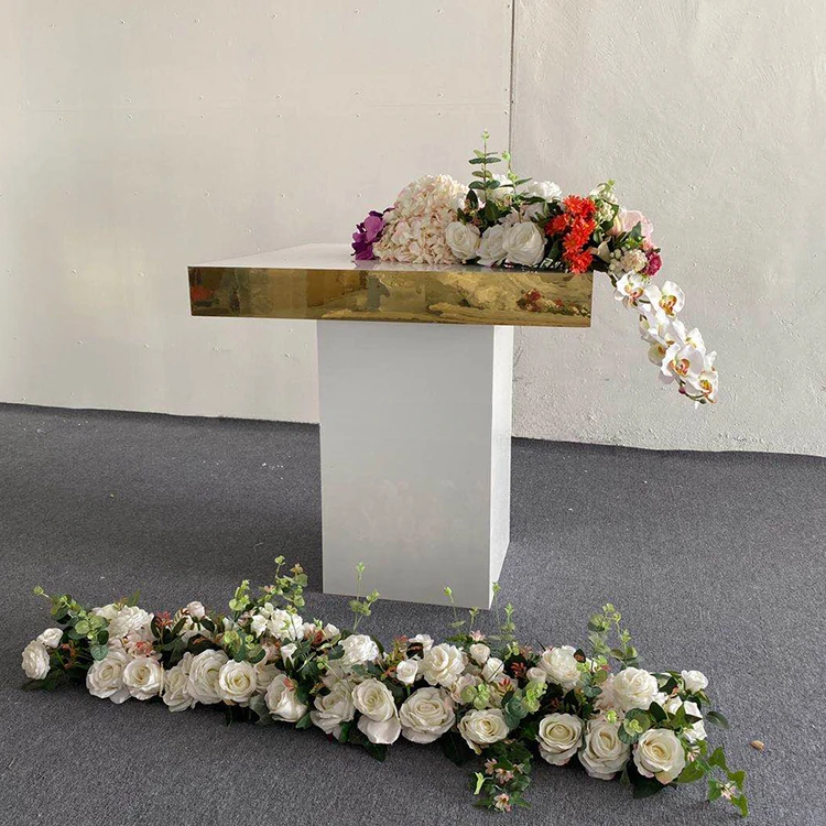 High Quality Gold Stainless Stain Bar Table Luxury Modern Table Wedding Decoration Cocktail Table