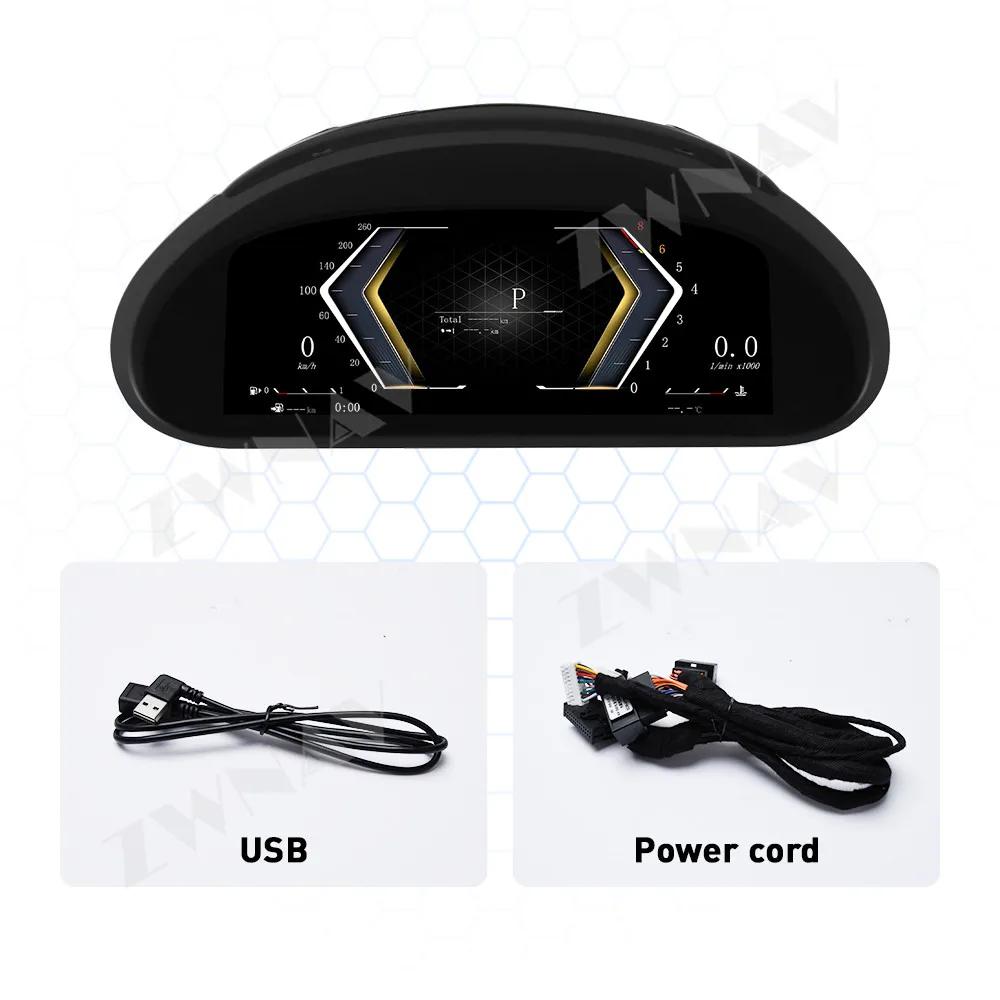 For BMW E46 1999-2004 3 Series Car Digital Cluster Carplay Map Navi Dashboard Cockpit LCD Instrument Panel Meter Speedometer