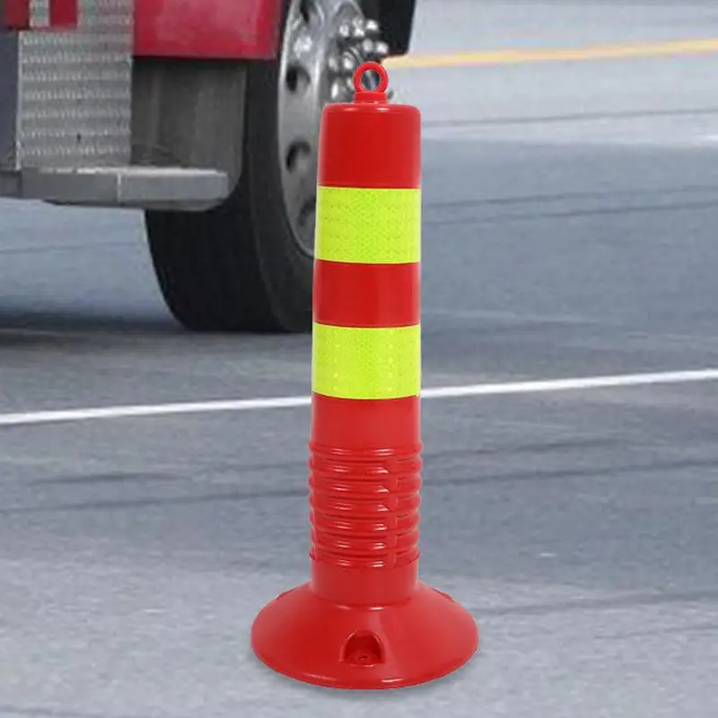 

Warning Column Anti-collision Safety Barricade Spacer Parking Garage Assist Plastic Cones Traffic Parking Safety Warning Column