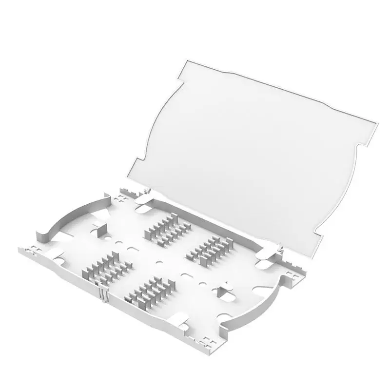 Optic Splice Tray 12/24 Cores NEW ABS For Fiber Patch Panel Ftth Distribution Box Indoor Outdoor Fusion Cassette Tray ELINK 5pc