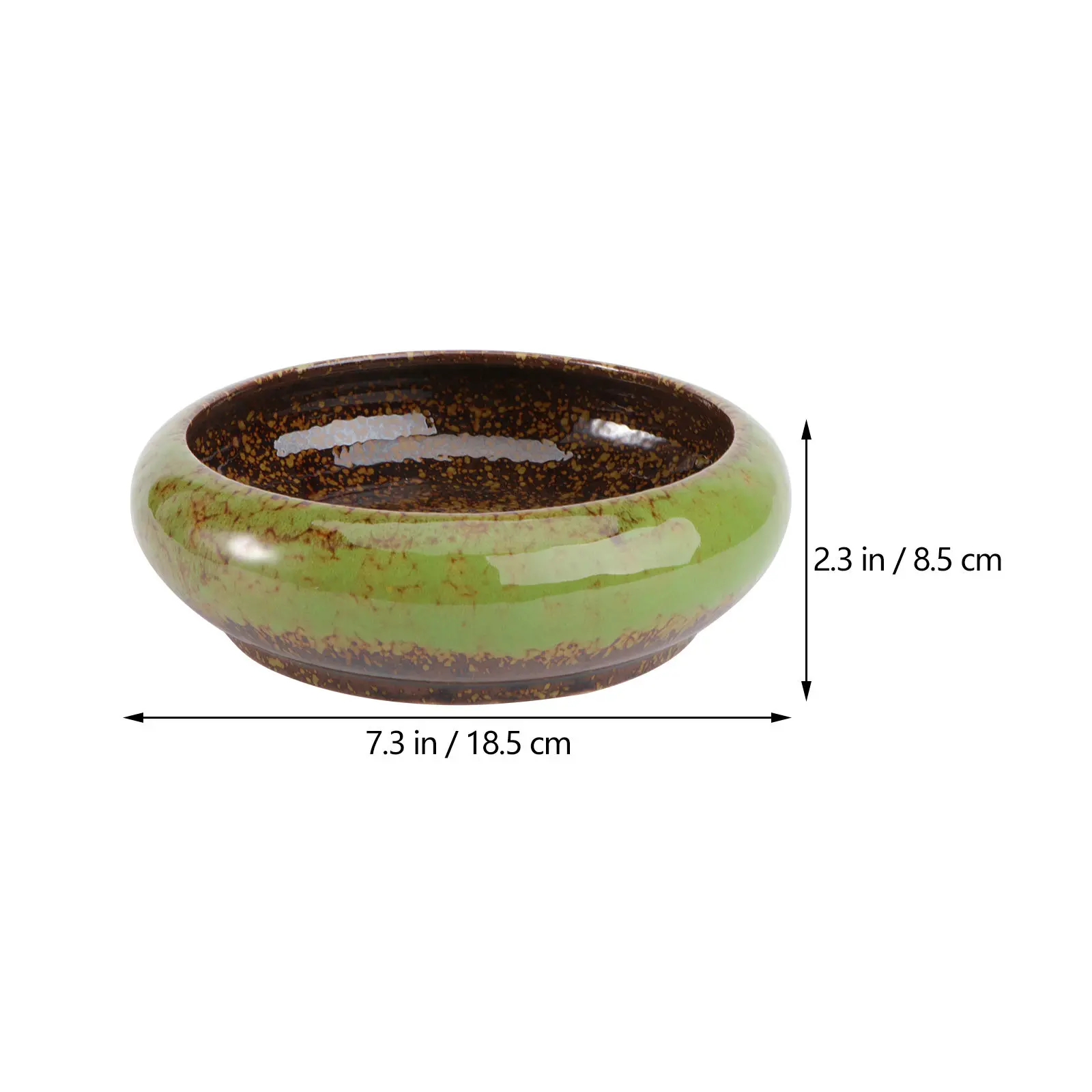 1Pcs Ceramic Succulent Pot Hydroponic Design Beautiful Texture Flower Container for Bonsai Desk Garden Living Room Balcony Decor