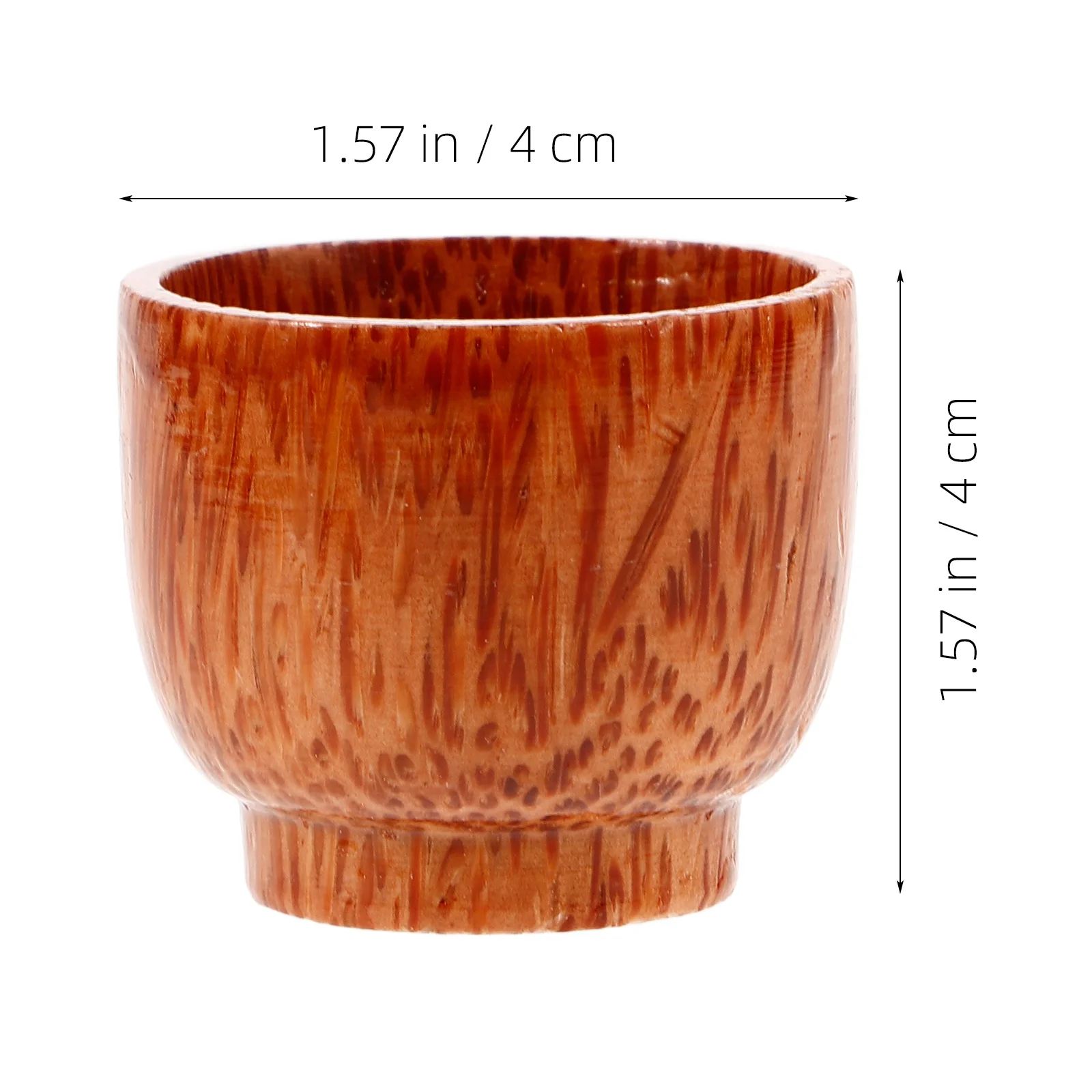 

2Pcs Wooden Tea Wine Cup Exquisite Hand-Carved Design Smooth Edges Multi-Functional Beverage Mug for Hot Cold Drinks
