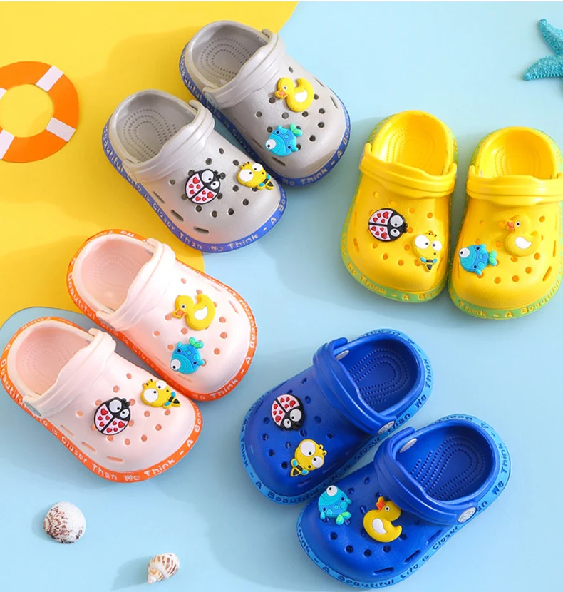 New Baby Sandals for Boys Girls Cartoon Kids Shoes Summer Toddler Flip Flops Children Home Slippers Beach Swimming Slippers