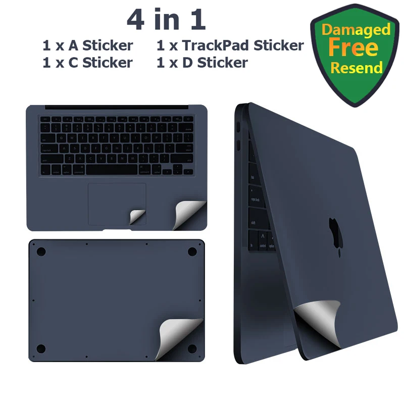 for MacBook 2024 Air 13 15 M2 M3 A2681 Pro14 M3 M2 A2442 sticker protect film Palms Guard Rest Cover+Trackpad /body Protect Skin