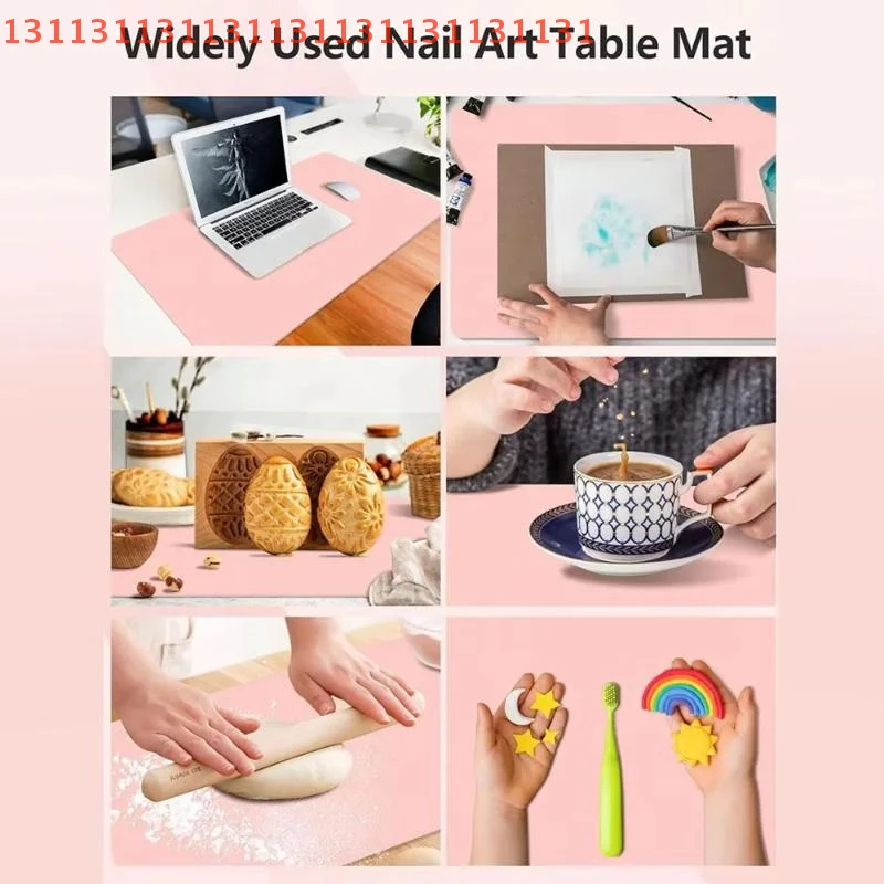 Waterproof Armrest Cushion Studio Desk Mat Easy Cleaning Manicure Hand Rest Pad Foldable PU Leather Nail Art Table Mat