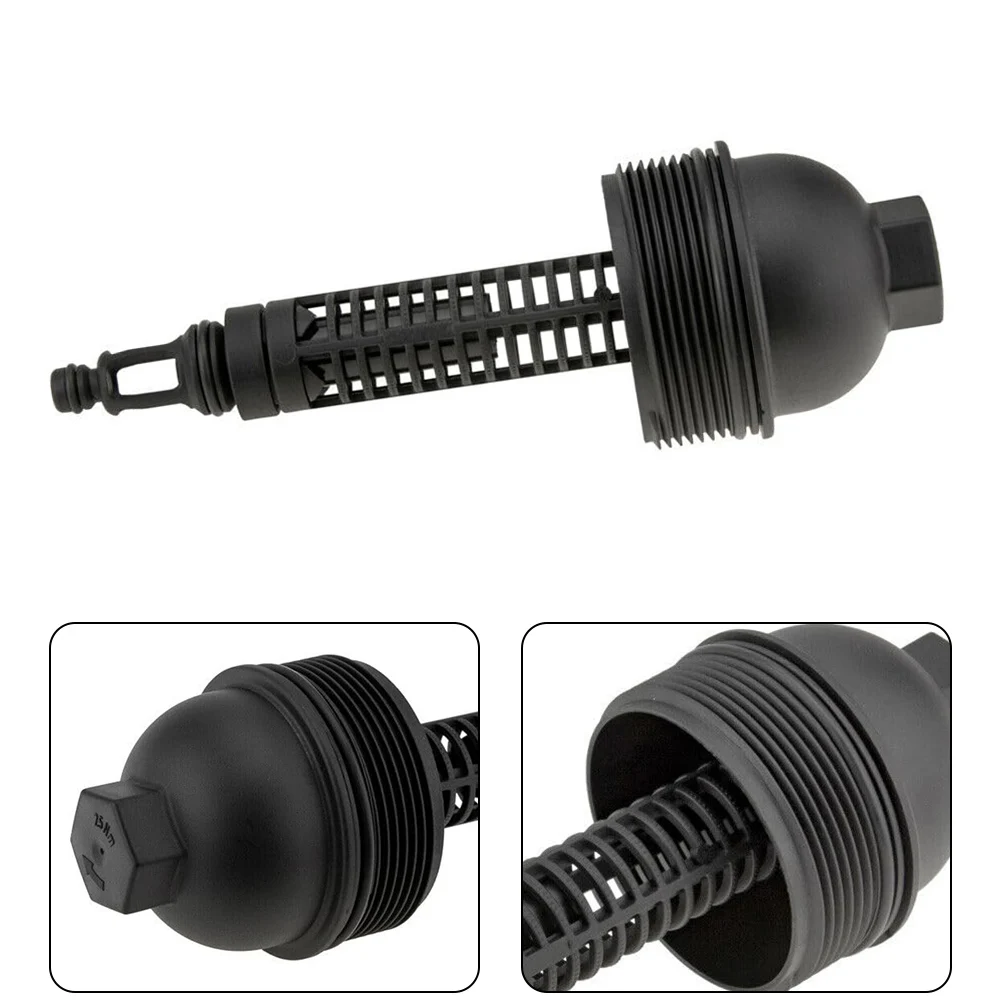 

Premium Oil Filter Cap for BMW For E46 E90 E60 E61 E70 E83 E71 330d 530d 535d Compatible with Multiple Engines