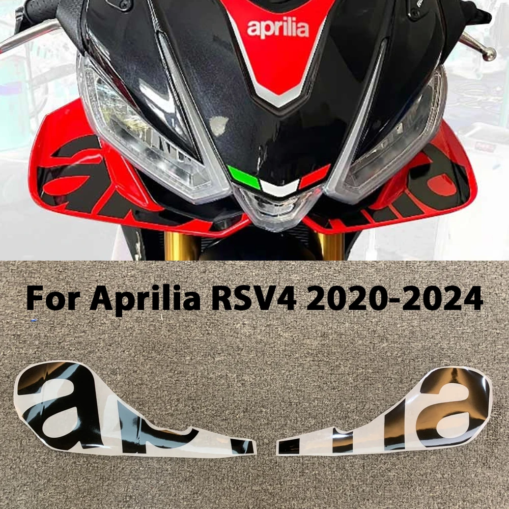 

RSV4 Fixed Wing Sticker For Aprilia RSV4 2020-2024 Flags for Wings Winglet Flank Sticker Decal LOGO